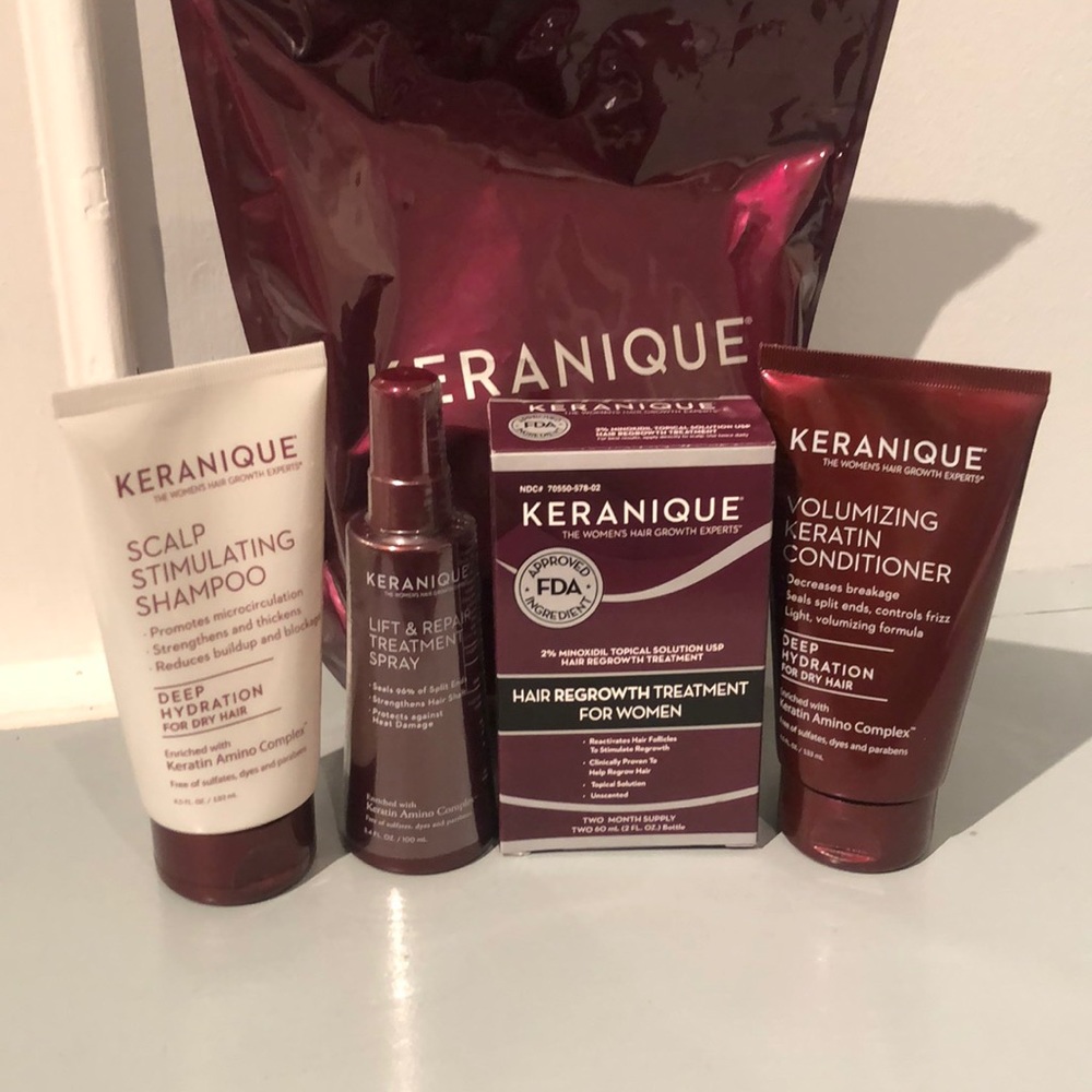 Never used Keranique Deep Hydrating Regrowth Kit
